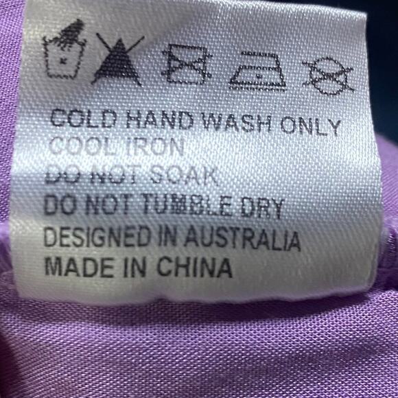 Hello Molly Mini Dress V Neck Ruffle Trim Bodycon Fitted Lilac Purple Womens 6 - Picture 10 of 11